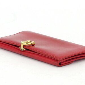 GUCCI Purse Red gold Women Authentic secondhand